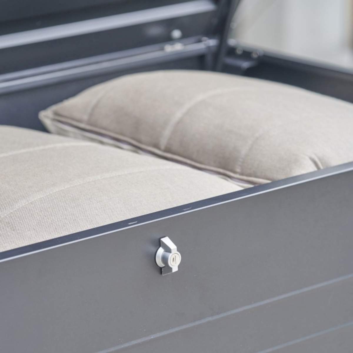 Pacific Lifestyle Rhode Island Large Galvanised Steel Cushion Box Anthracite