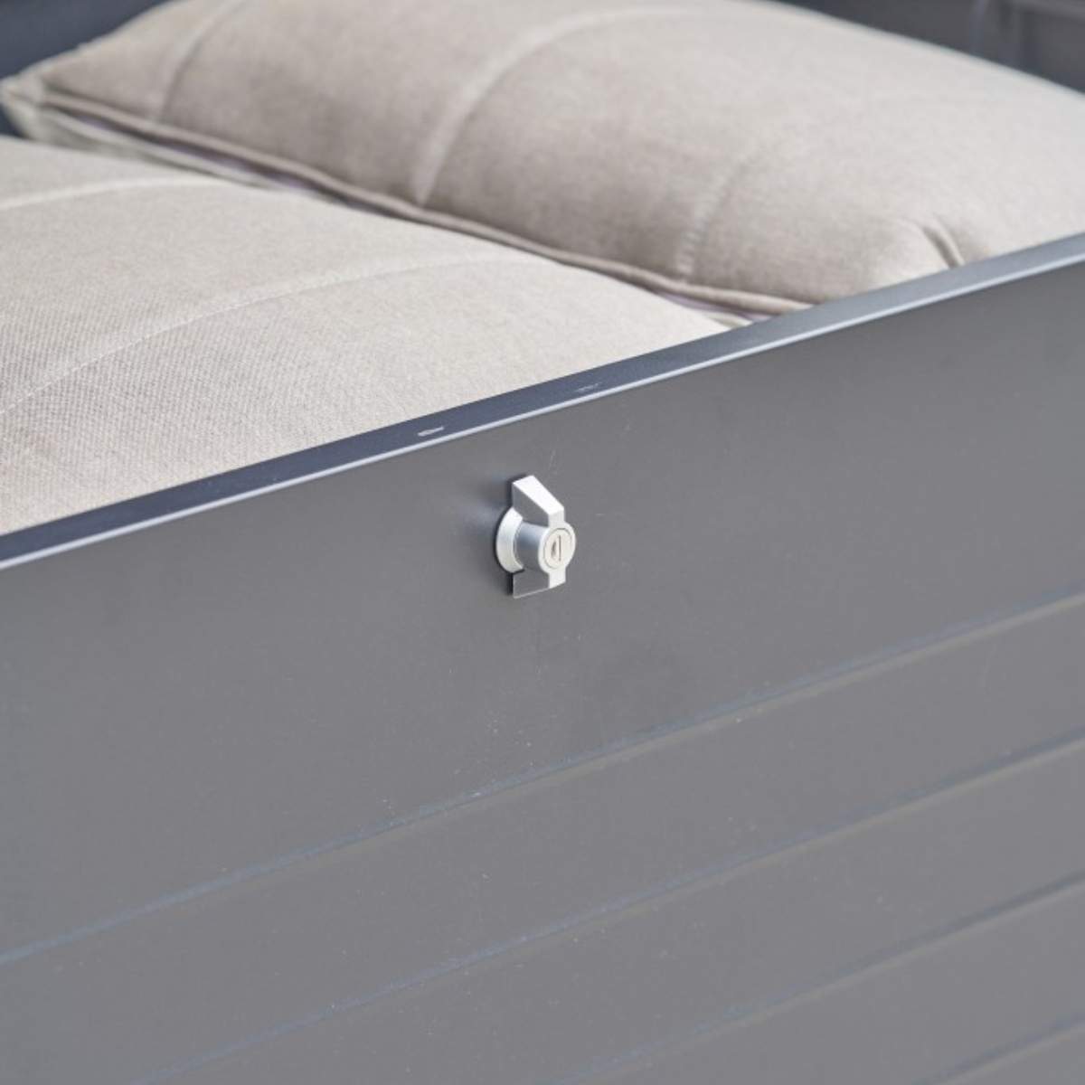 Pacific Lifestyle Rhode Island Large Galvanised Steel Cushion Box Anthracite