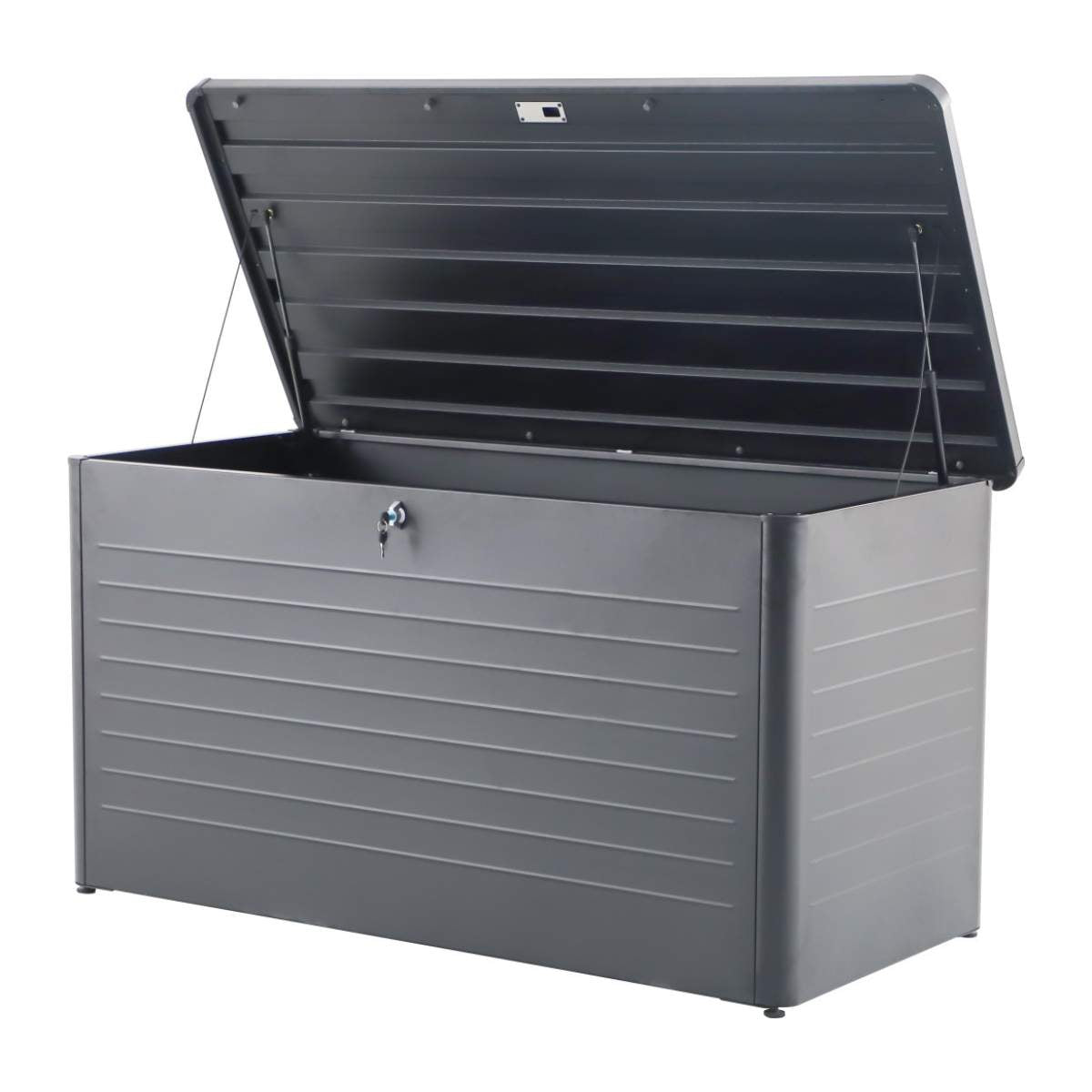 Pacific Lifestyle Rhode Island Large Galvanised Steel Cushion Box Anthracite