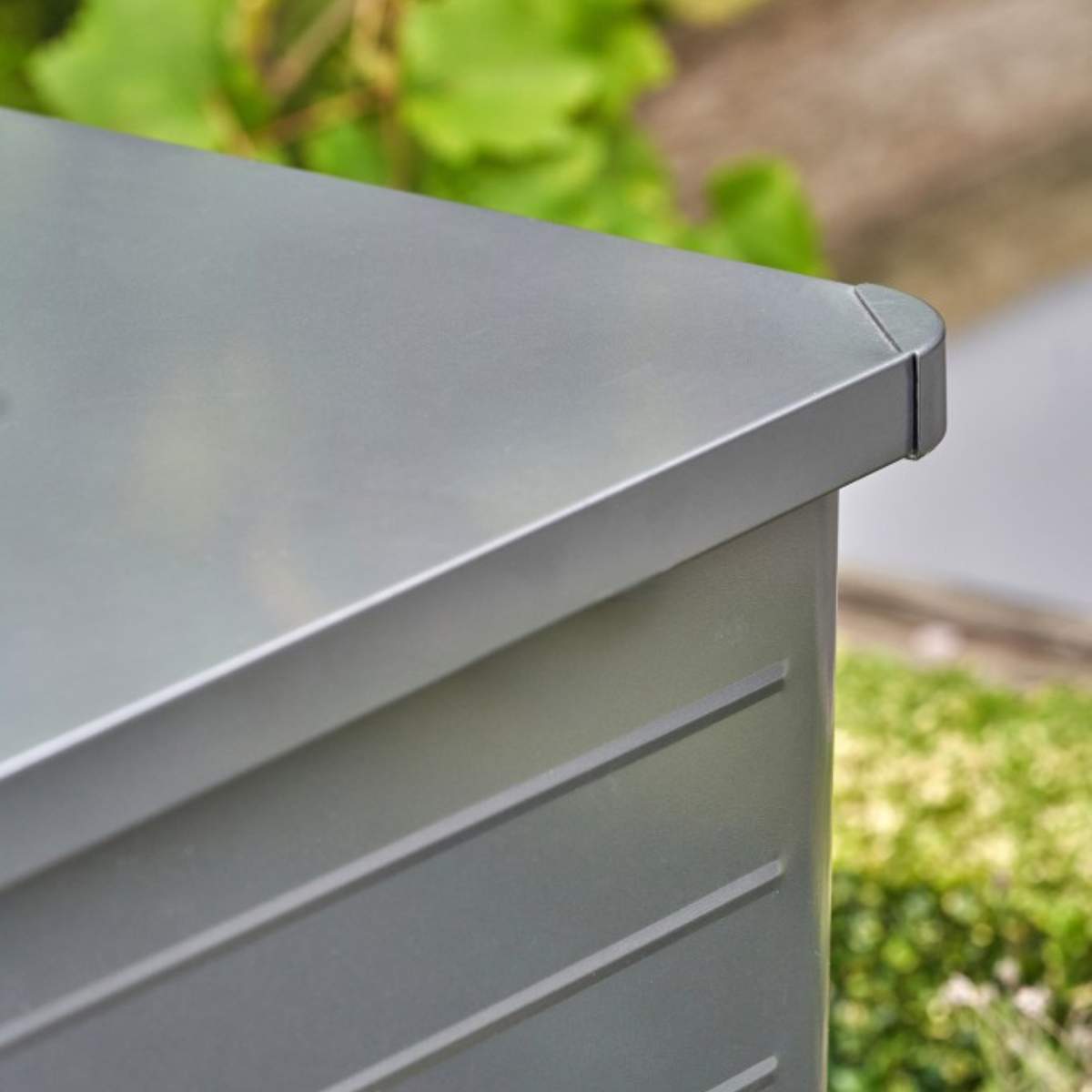 Pacific Lifestyle Rhode Island Small Galvanised Steel Cushion Box Anthracite