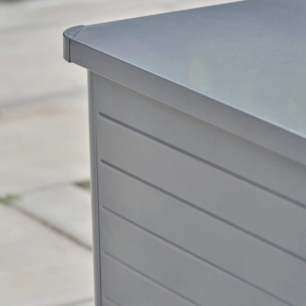 Pacific Lifestyle Rhode Island Small Galvanised Steel Cushion Box Anthracite