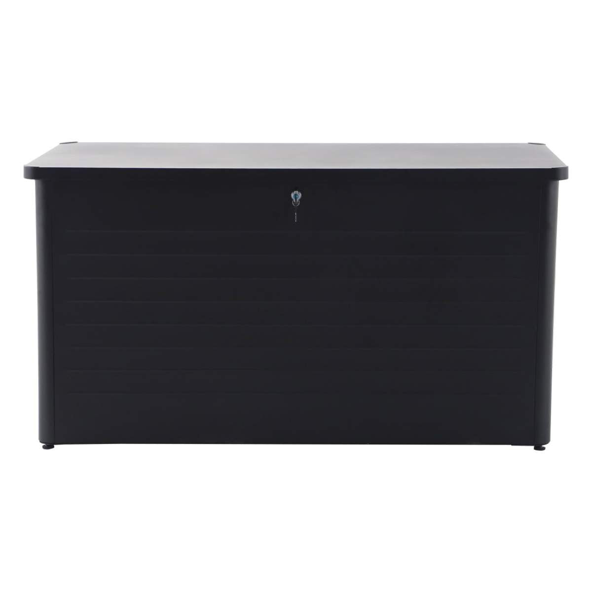 Pacific Lifestyle Rhode Island Large Galvanised Steel Cushion Box Black