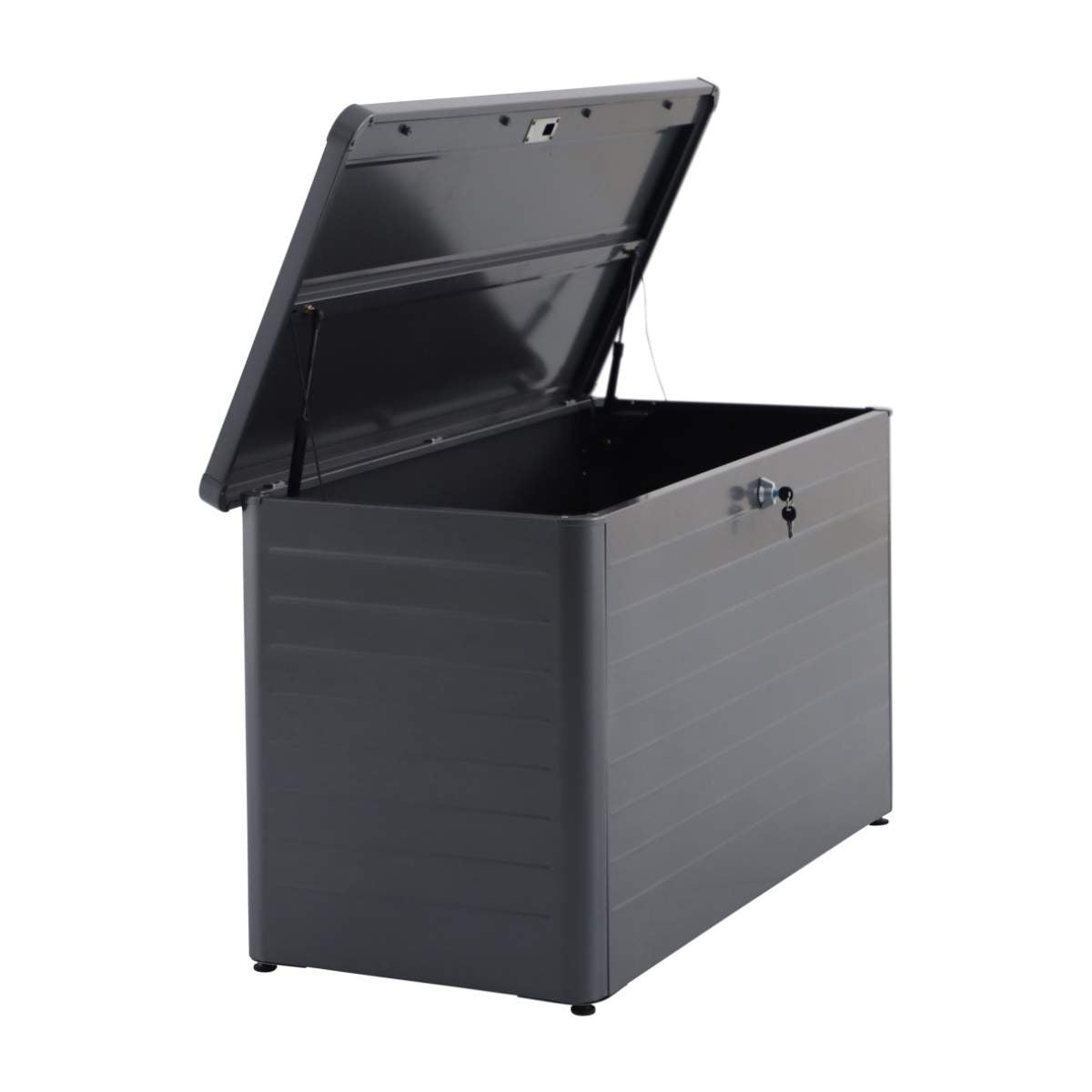 Pacific Lifestyle Rhode Island Large Galvanised Steel Cushion Box Black
