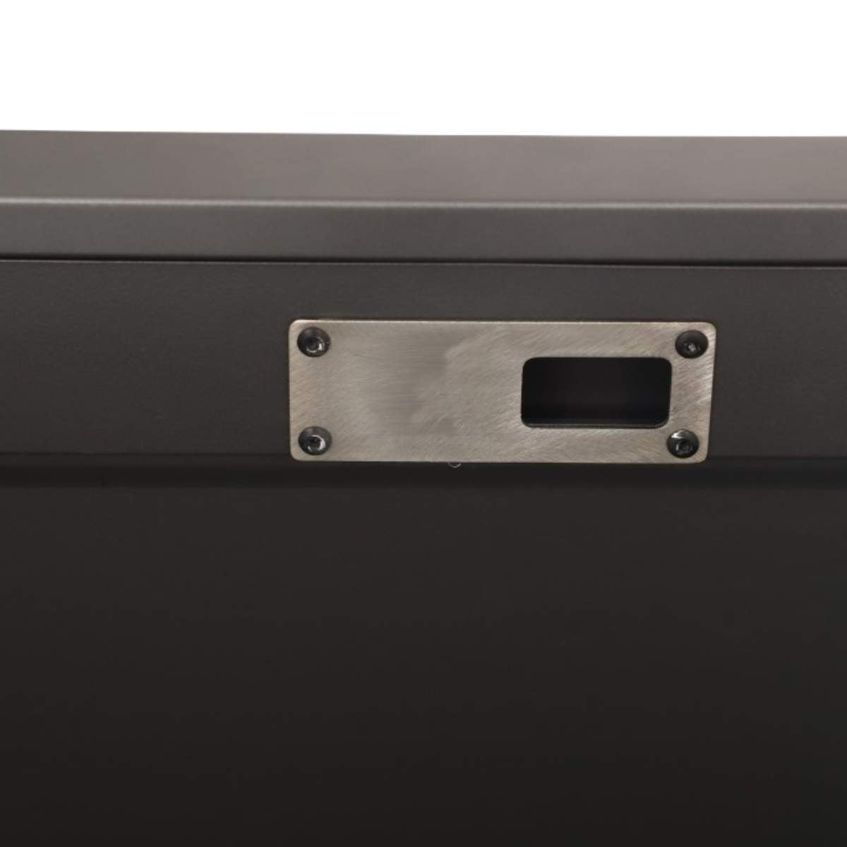 Pacific Lifestyle Rhode Island Large Galvanised Steel Cushion Box Black