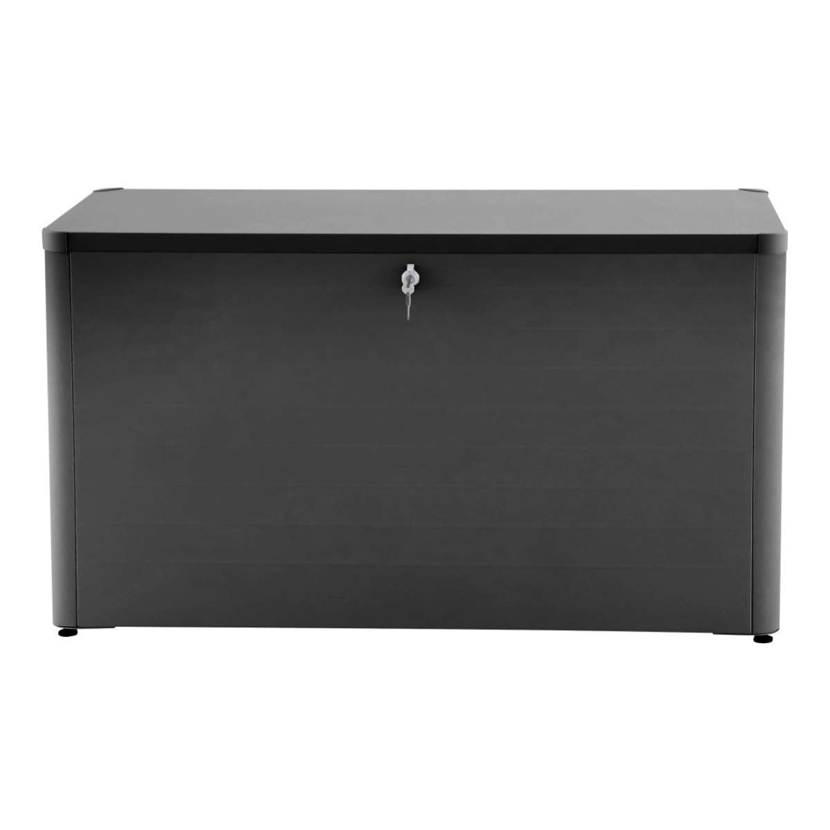 Pacific Lifestyle Rhode Island Small Galvanised Steel Cushion Box Black
