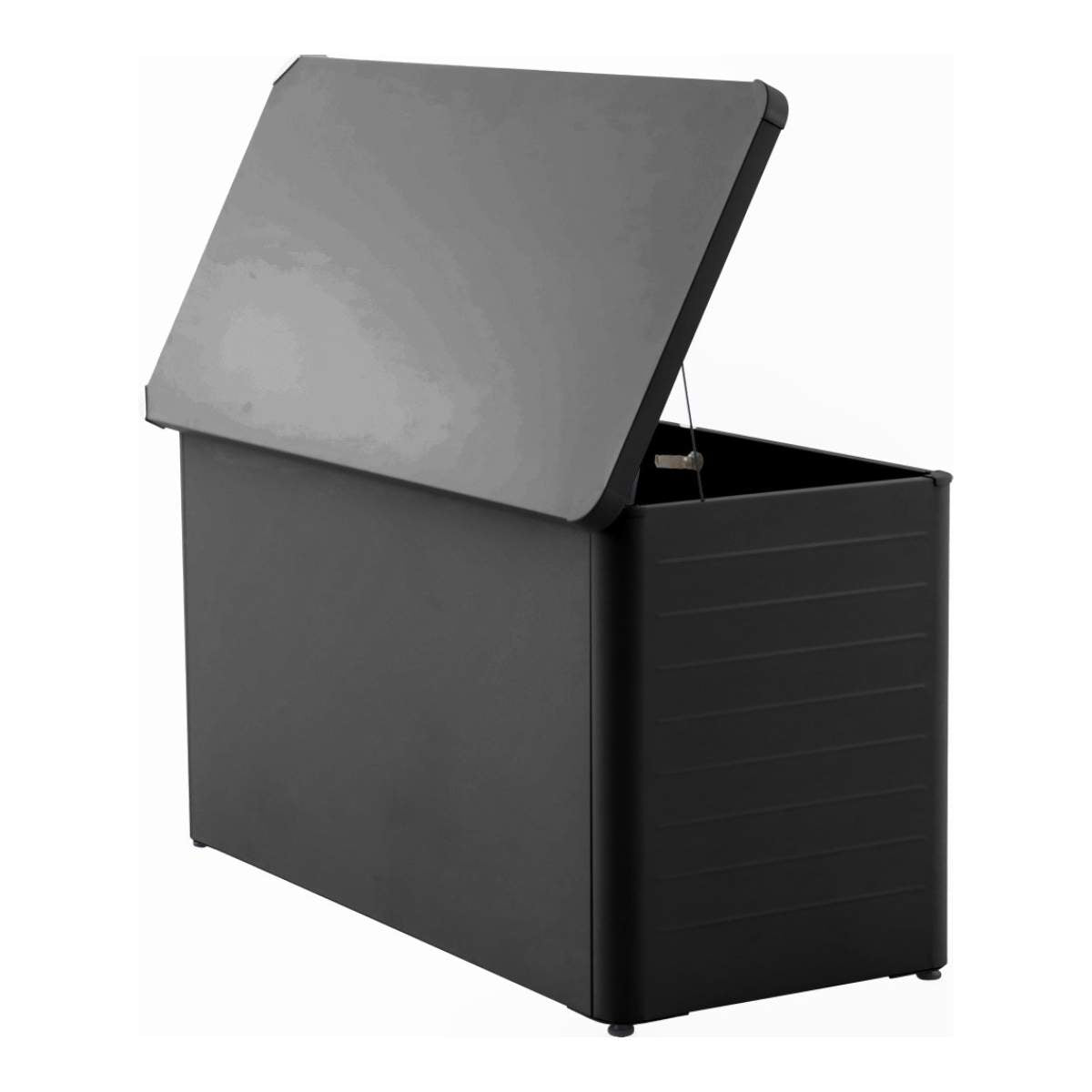 Pacific Lifestyle Rhode Island Small Galvanised Steel Cushion Box Black