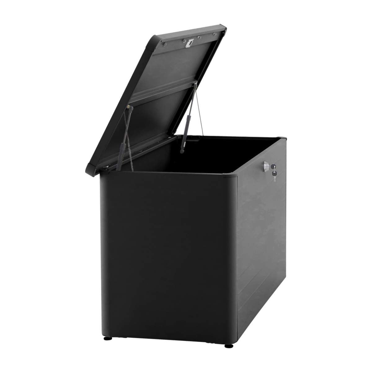 Pacific Lifestyle Rhode Island Small Galvanised Steel Cushion Box Black
