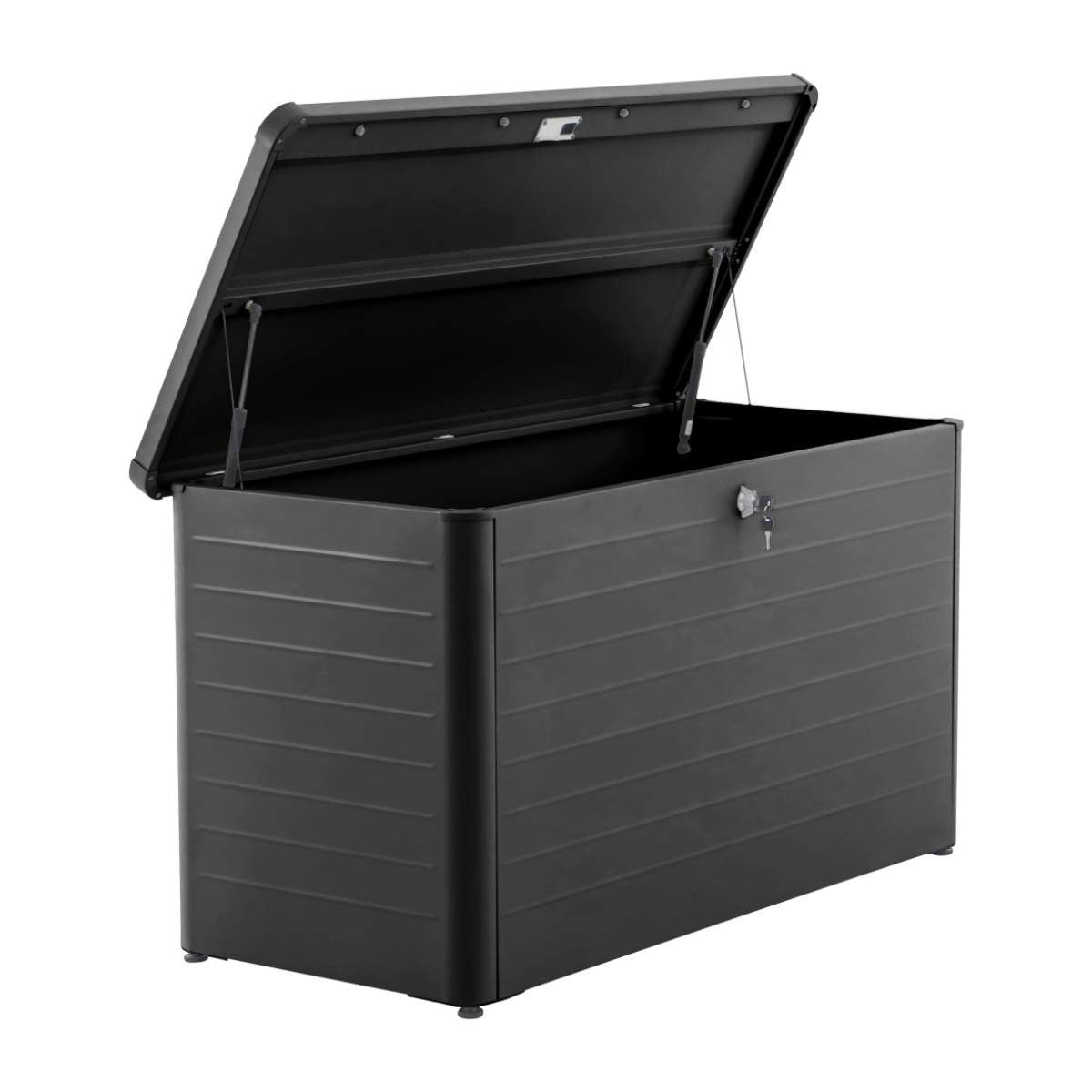Pacific Lifestyle Rhode Island Small Galvanised Steel Cushion Box Black