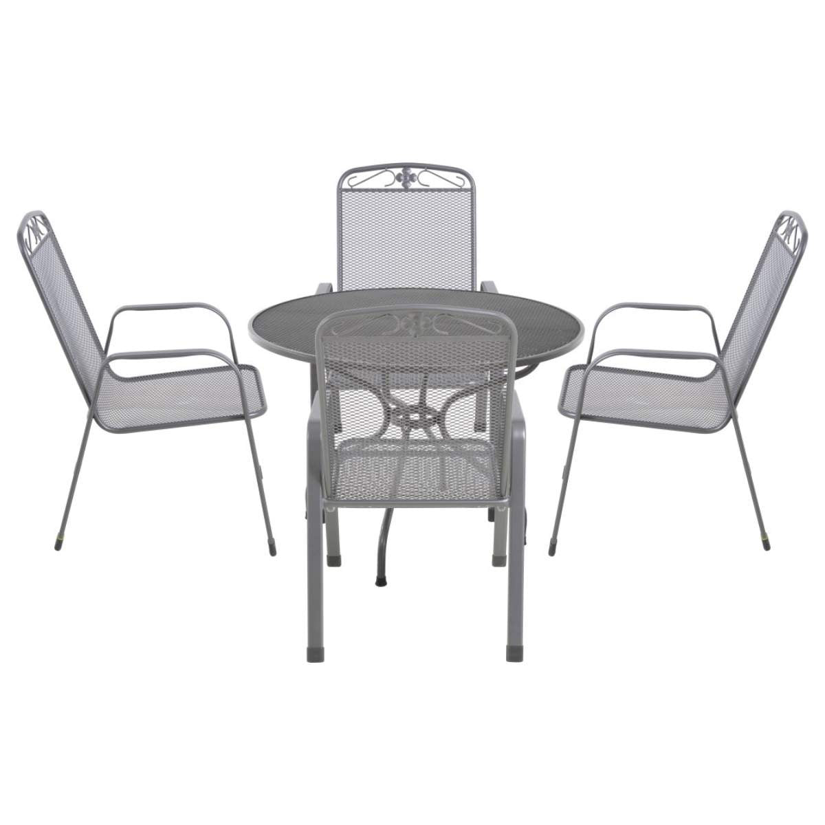Beau&Co Savoy Round 4 Seater Dining Set