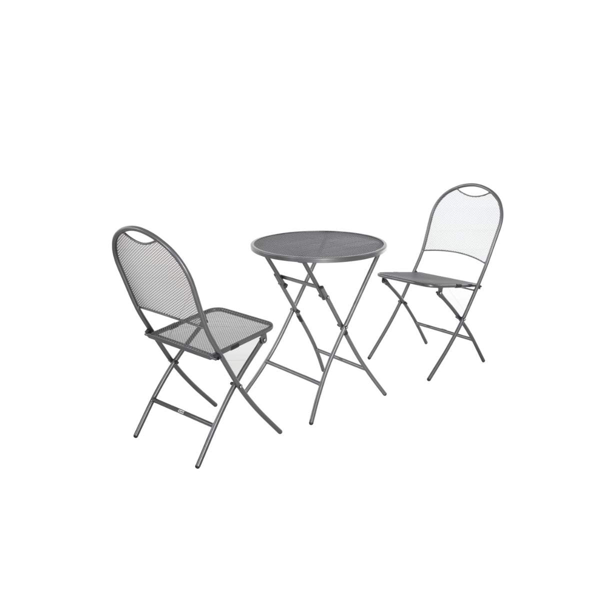 Beau&Co Café Latte Balcony Folding Round Set