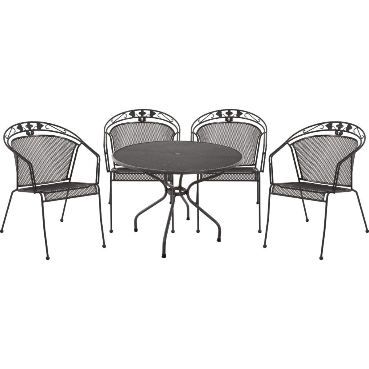 Beau&Co Elegance Round 4 Seater Dining Set