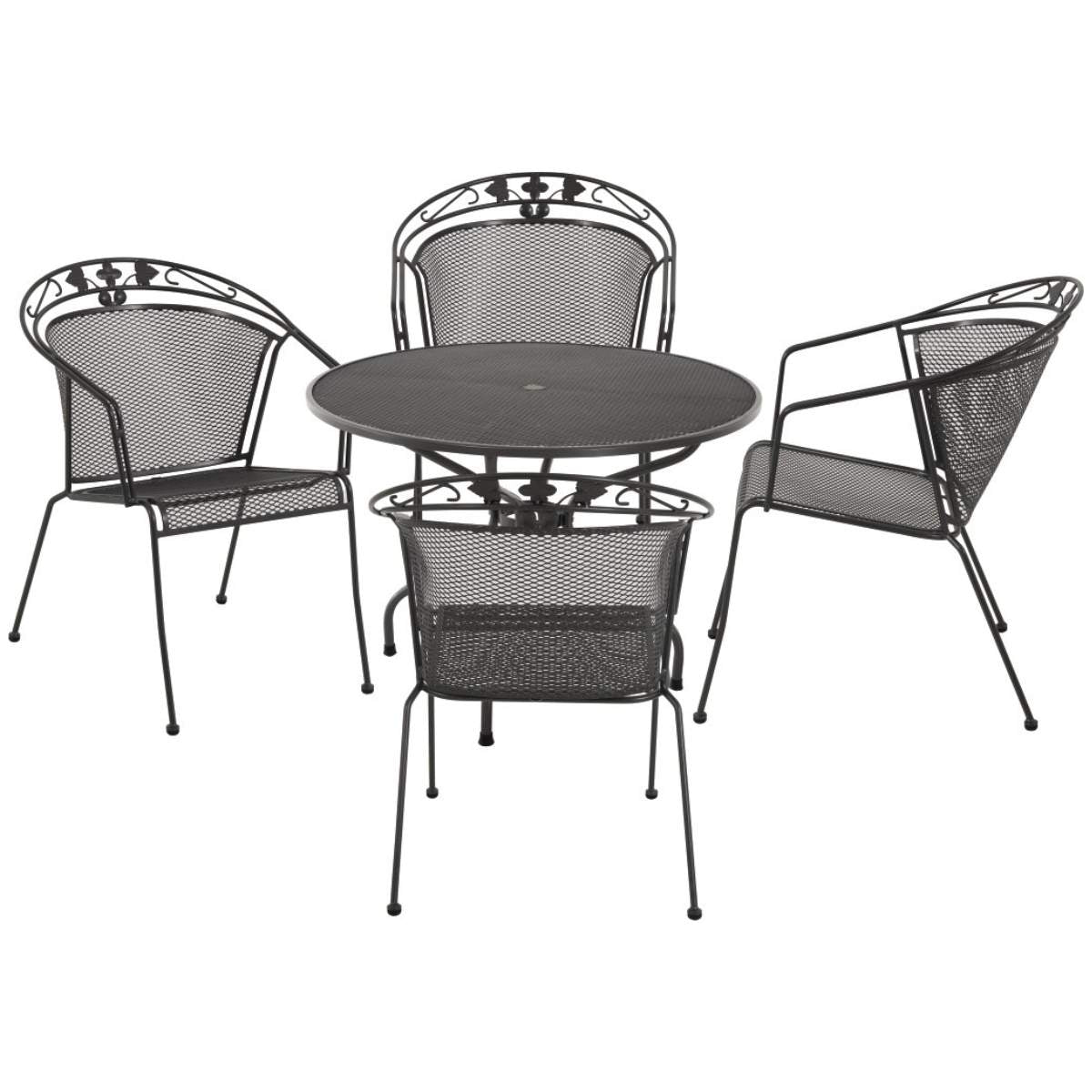 Beau&Co Elegance Round 4 Seater Dining Set