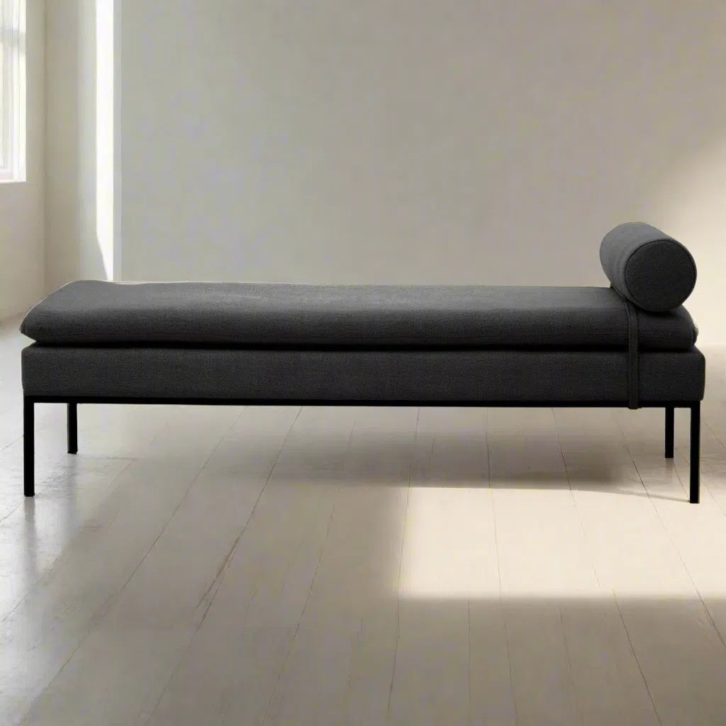 Beaumonde Home Harlie Dark Grey Day Bed-Beaumonde