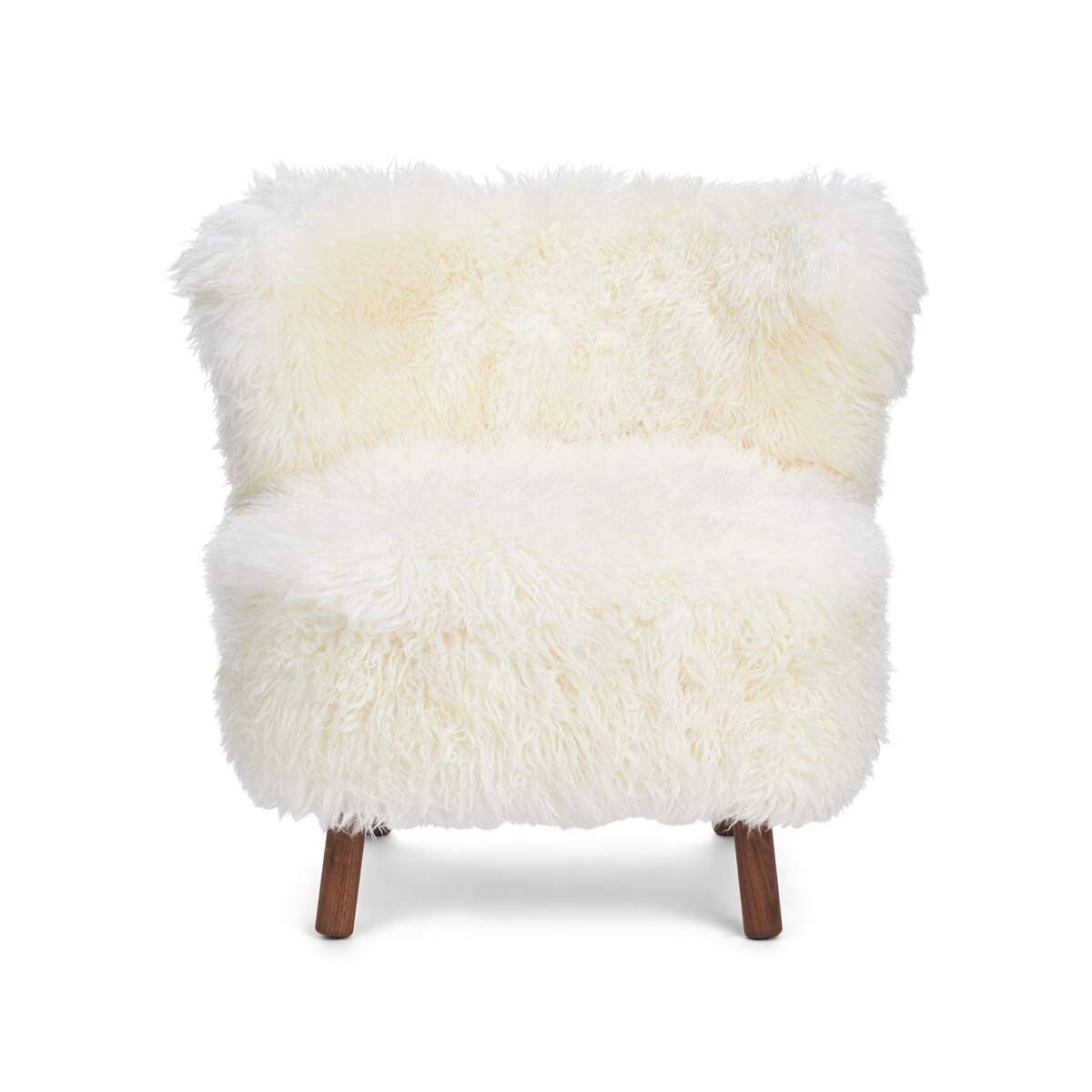 Natures Collection Emil Lounge Chair | Tibetan Curly Long Wool