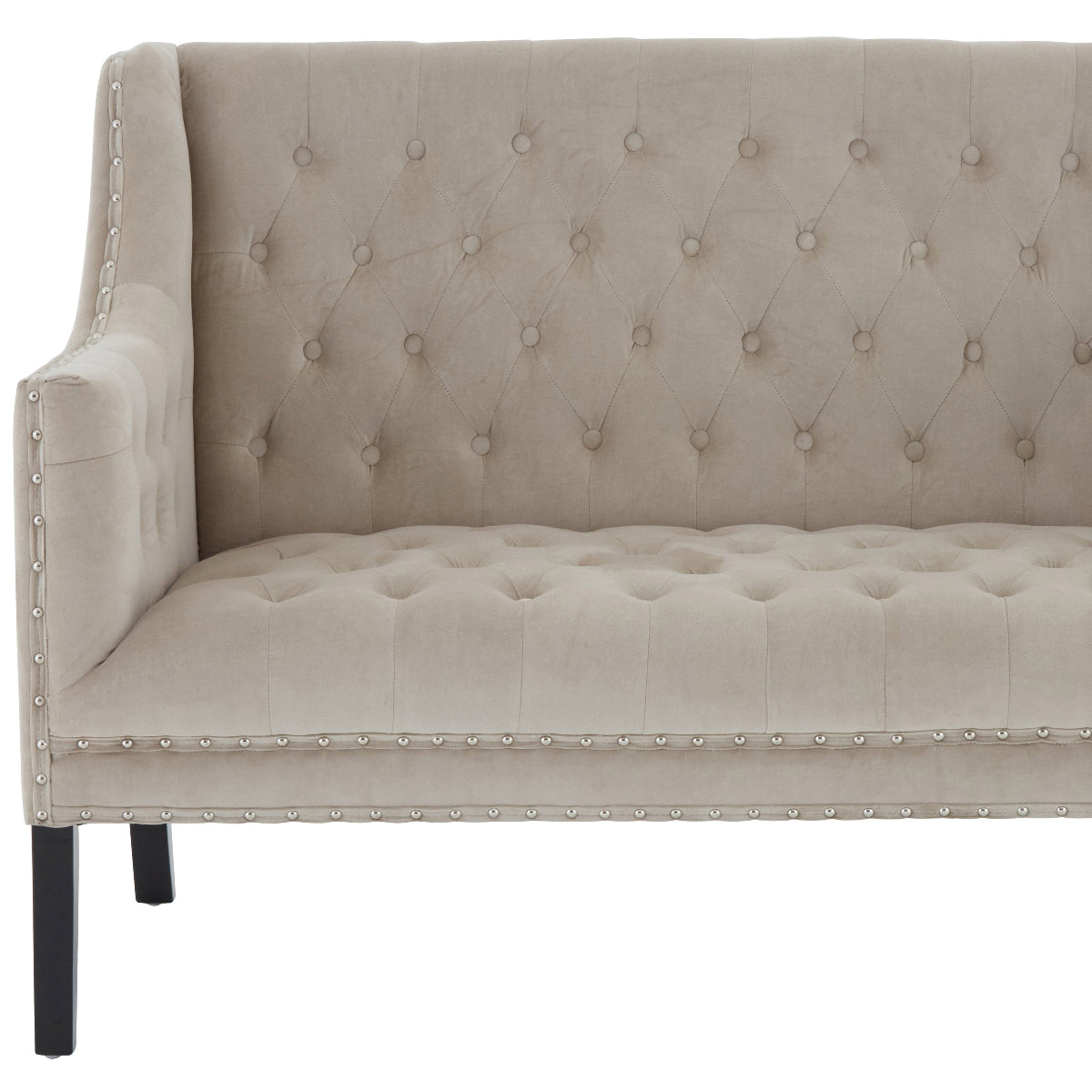 Beaumonde Home Regent Park Camel Velvet 2 Seat Sofa 1