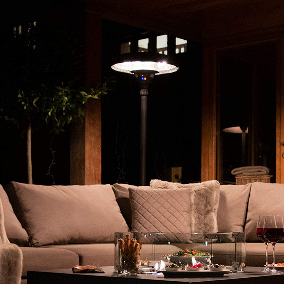 Maze - 2100W Helio Freestanding Electric Patio Heater