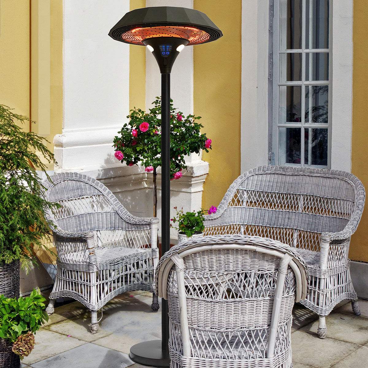 Maze - 2100W Helio Freestanding Electric Patio Heater