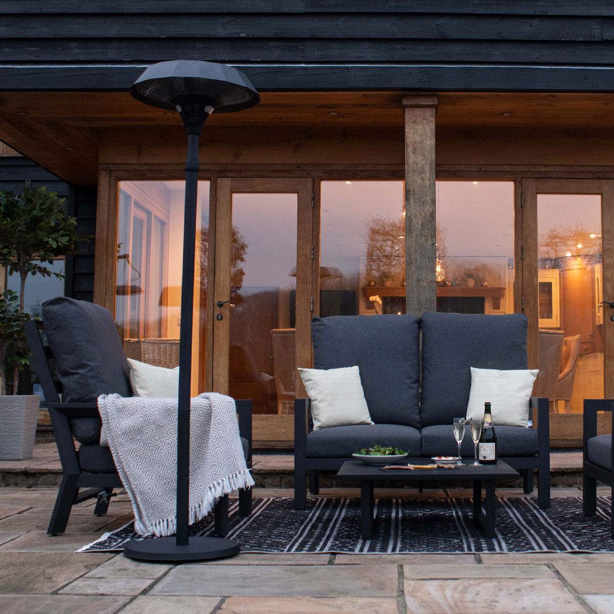Maze - 2100W Helio Freestanding Electric Patio Heater
