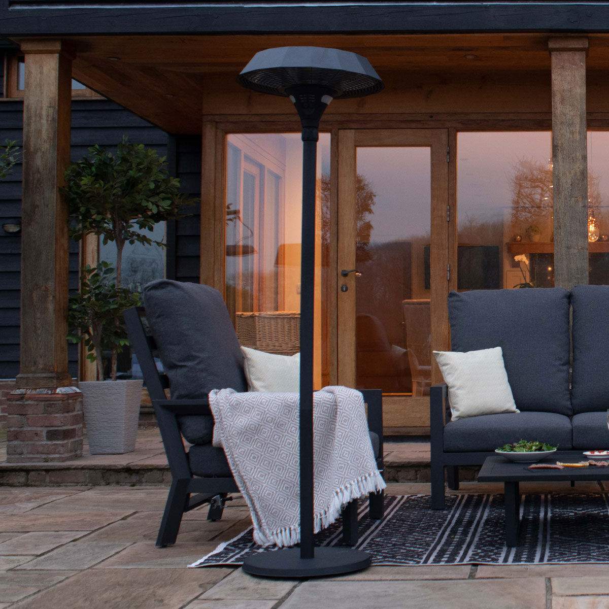 Maze - 2100W Helio Freestanding Electric Patio Heater