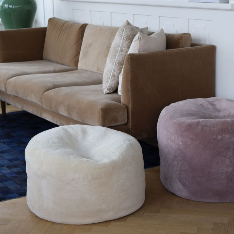 Natures Collection Round Moccasin Pouf | ø55xH36cm