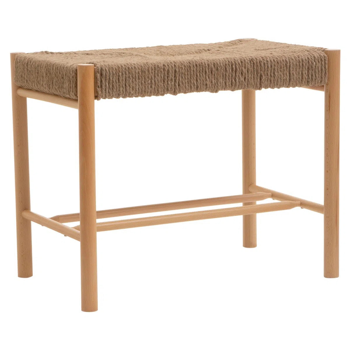 Beaumonde Home Bunder Natural Rope Small Bench-Beaumonde