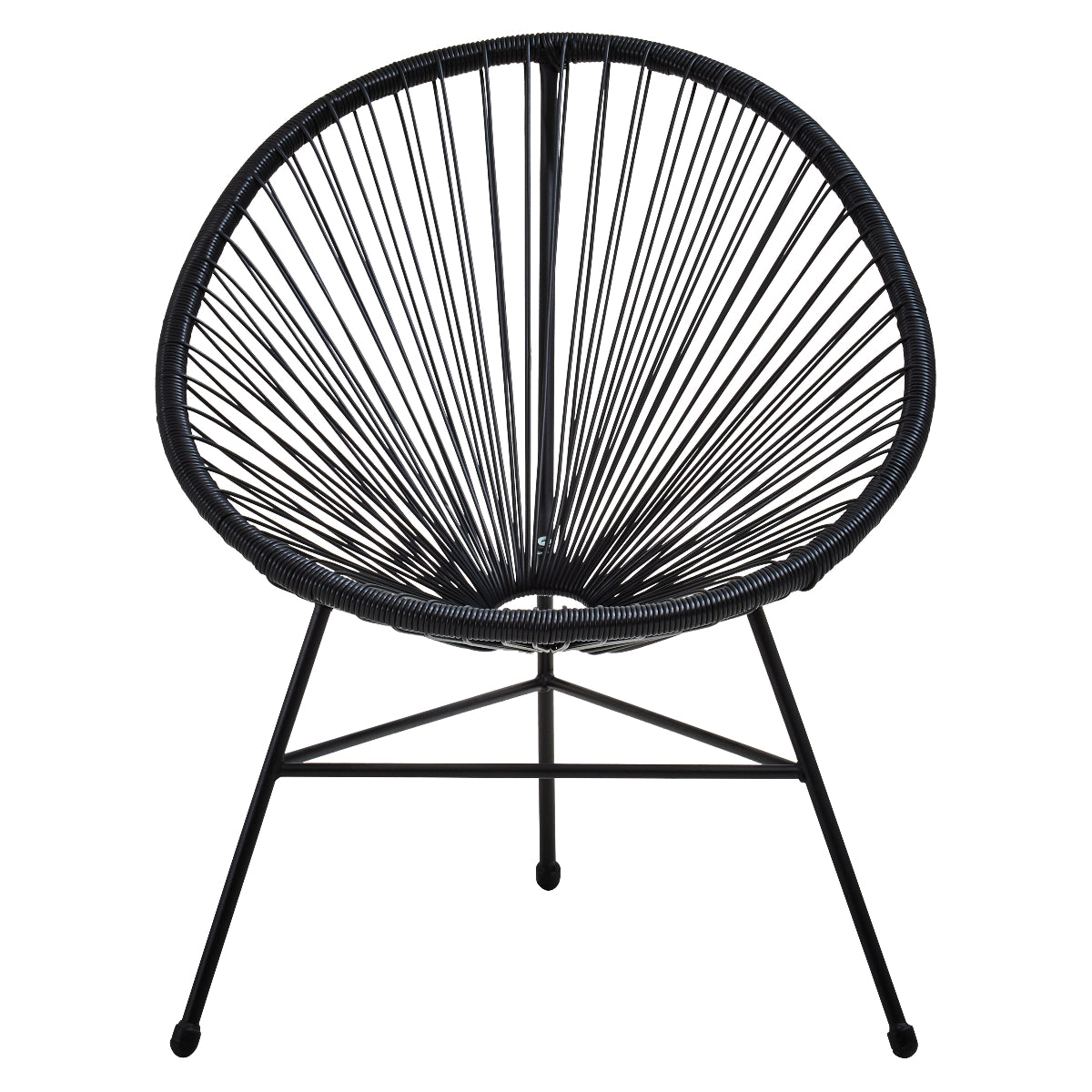 Beaumonde Home Miami Black Rattan 3 Piece Patio Set 14