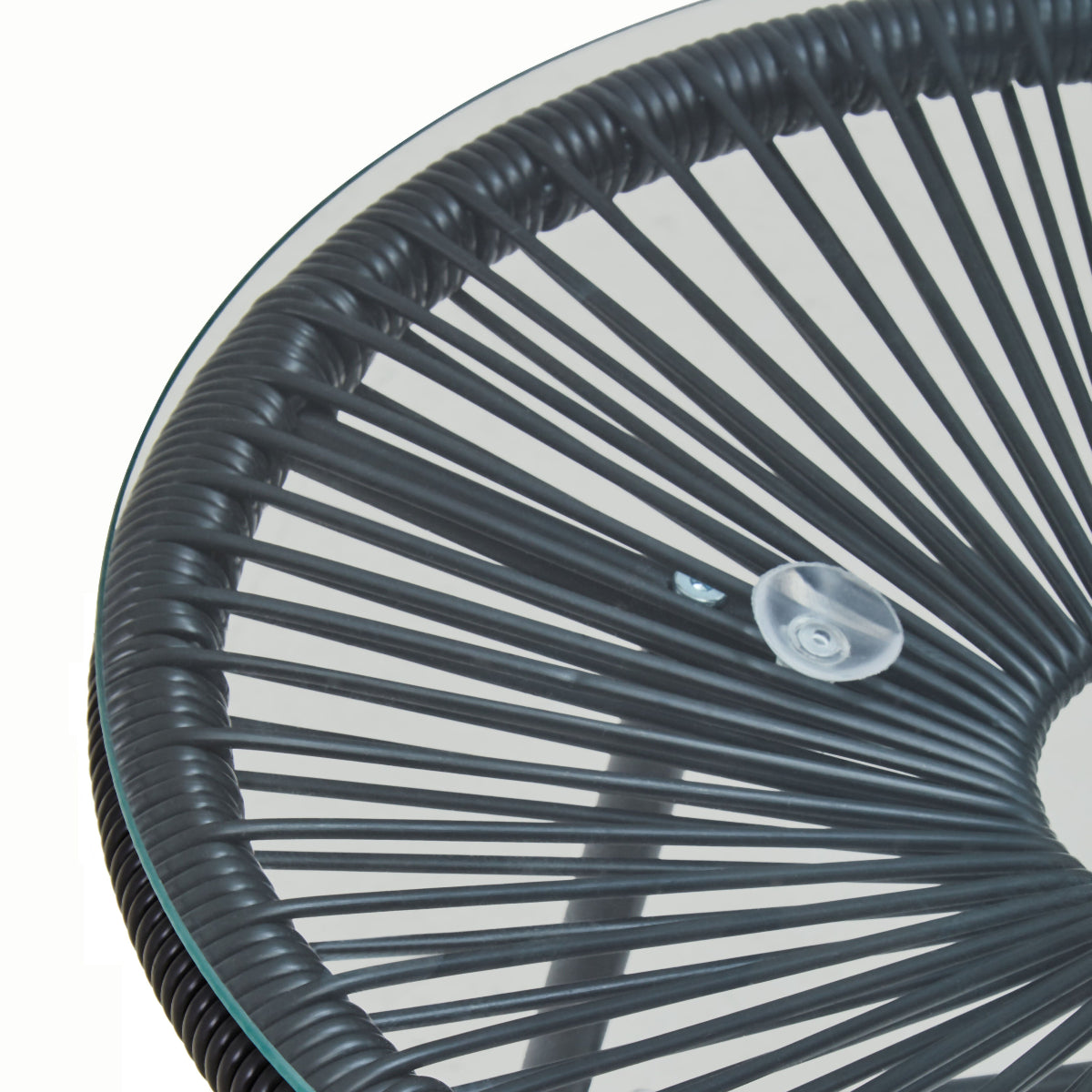 Beaumonde Home Miami Black Rattan 3 Piece Patio Set 2