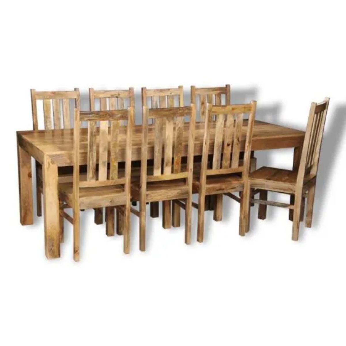 Trade Furniture 220cm Dining Table & 8 Dakota Chairs