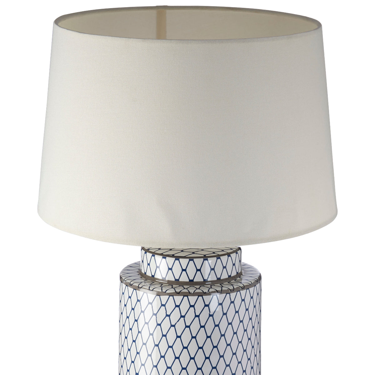 Beaumonde Home Sorino Ceramic Table Lamp With Cream Shade 3