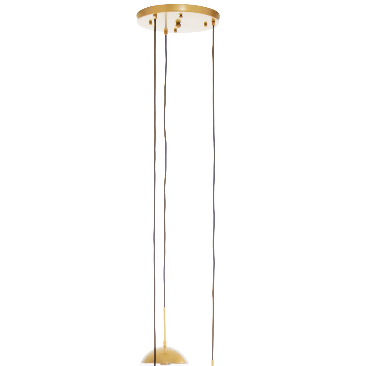 Beaumonde Home Revive Gold Finish 3 Bulb Pendant Light 7