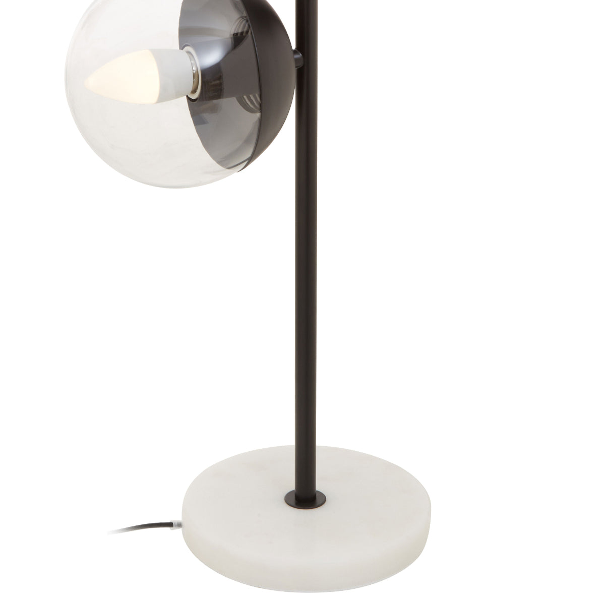 Beaumonde Home Revive Black Finish Metal 2 Light Table Lamp 7