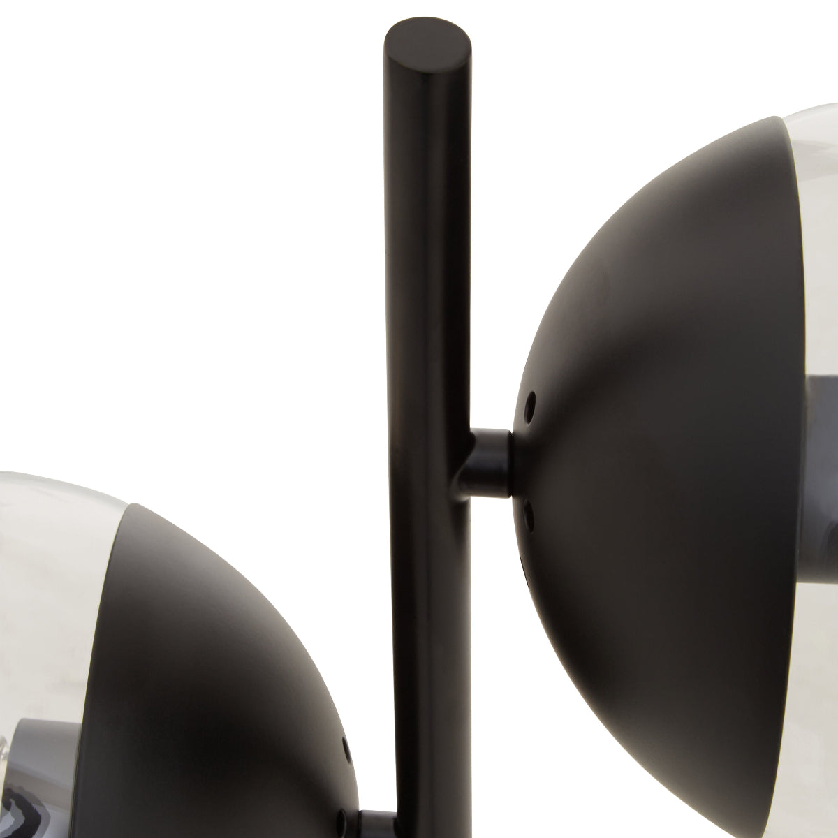 Beaumonde Home Revive Black Finish Metal 2 Light Table Lamp 3