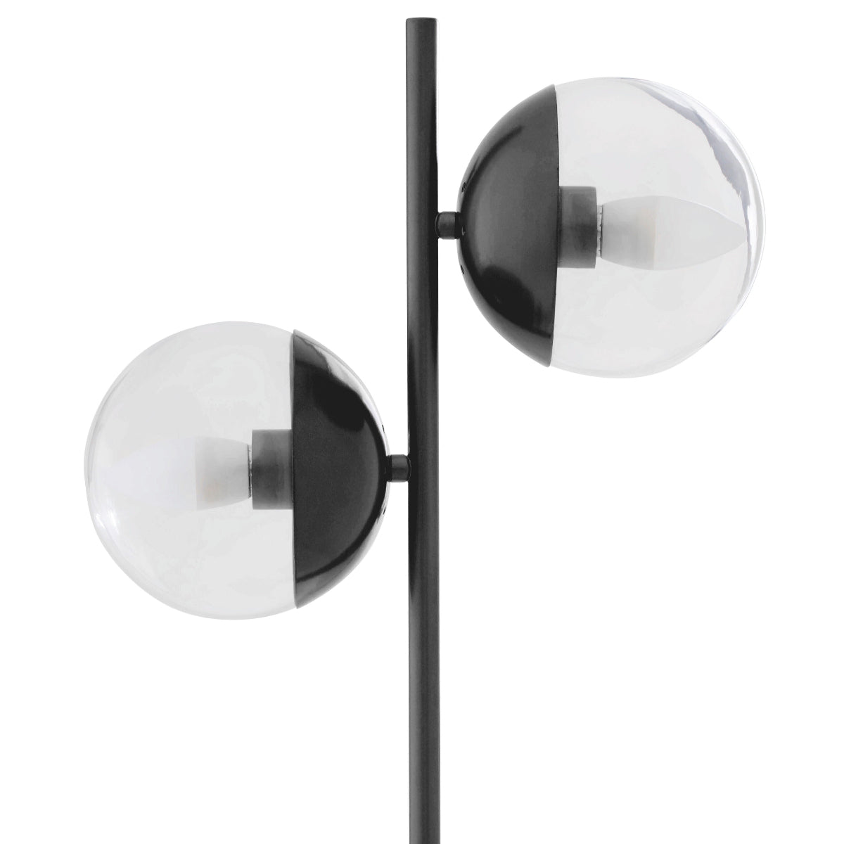 Beaumonde Home Revive Black Finish Metal 2 Light Table Lamp 1