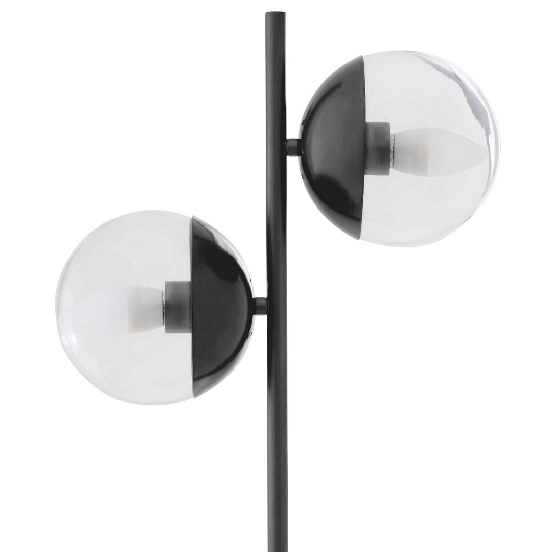 Beaumonde Home Revive Black Finish Metal 2 Light Table Lamp 1