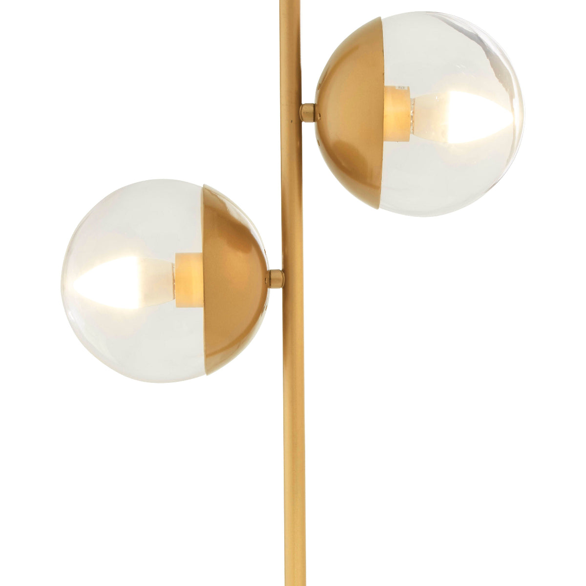 Beaumonde Home Revive Two Light Gold Finish Table Lamp With White Marble Base 6