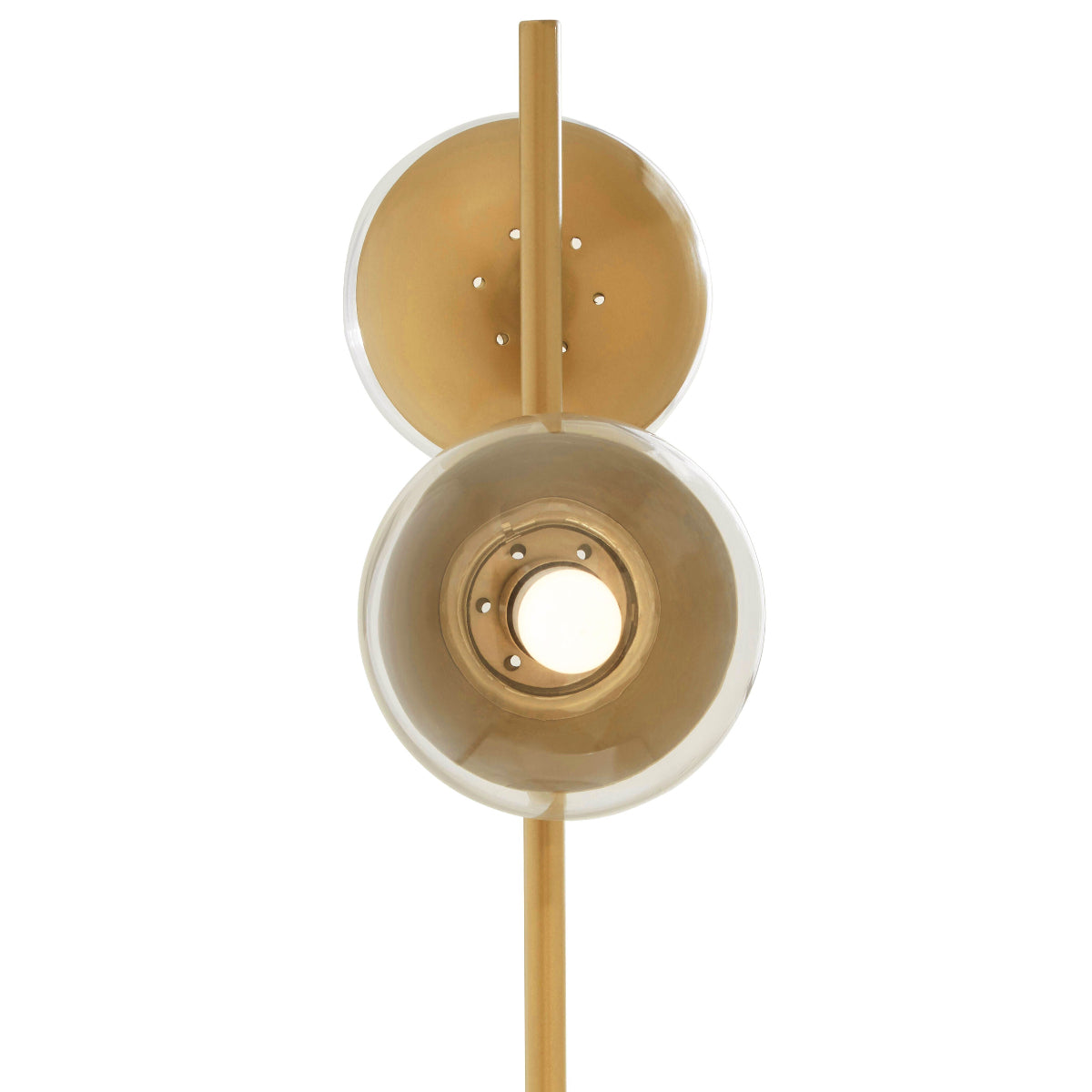 Beaumonde Home Revive Two Light Gold Finish Table Lamp With White Marble Base 5
