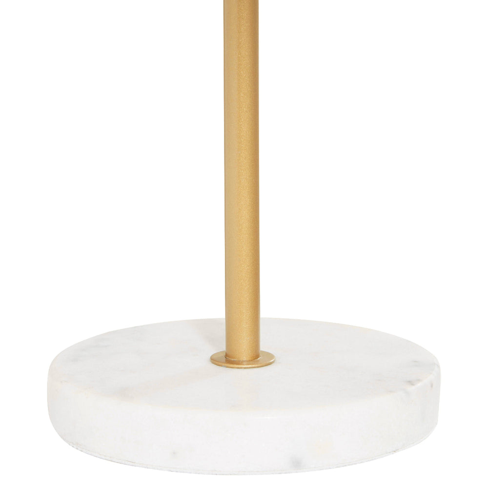 Beaumonde Home Revive Two Light Gold Finish Table Lamp With White Marble Base 2