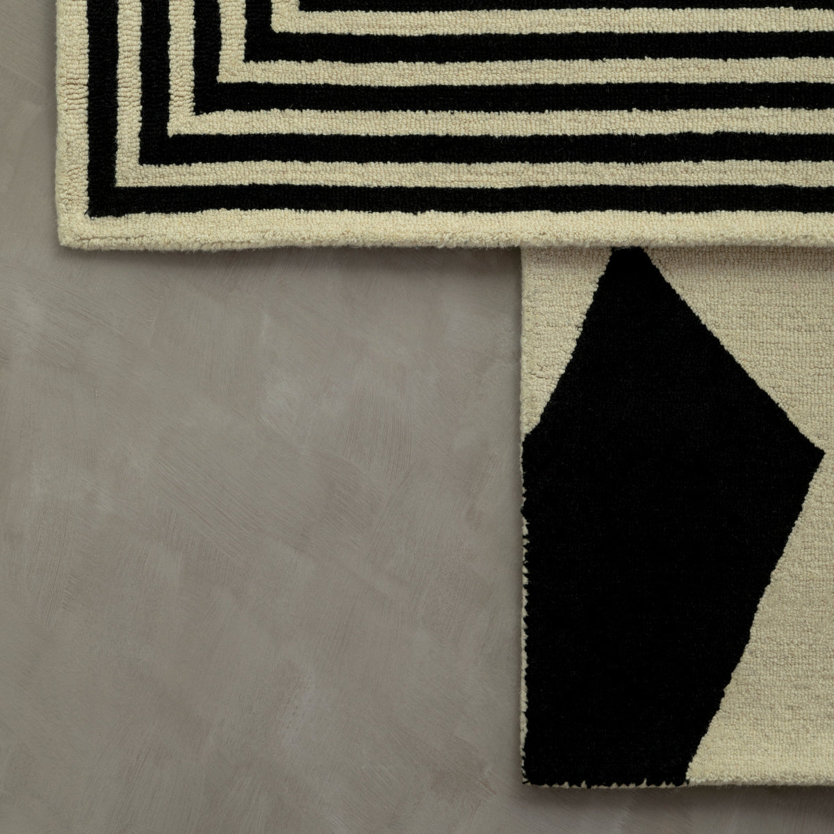 Beaumonde Home Bosie Milana Large Black And White Geometric Rug 11