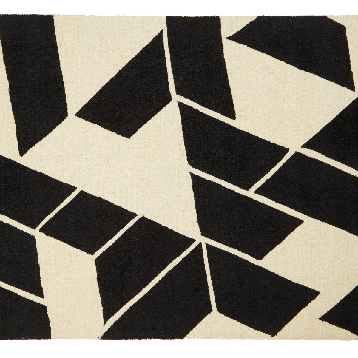 Beaumonde Home Bosie Milana Large Black And White Geometric Rug 7