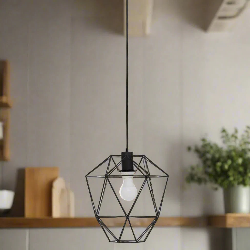 Beaumonde Home Geo Black Pendant Light-Beaumonde
