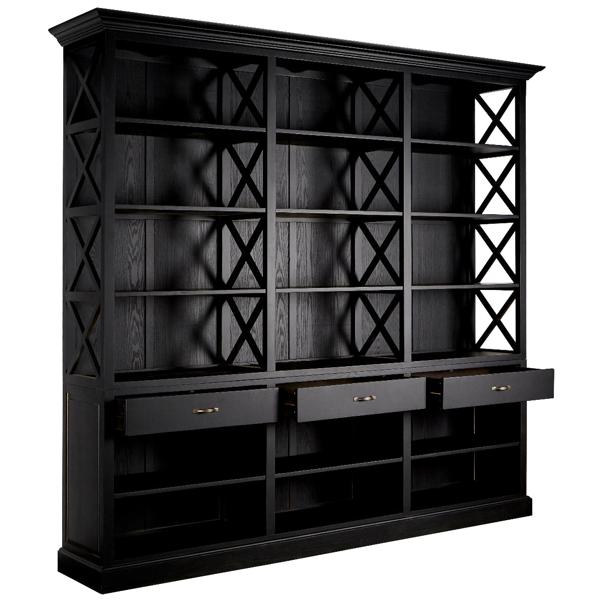 Beaumonde Home Lyon 3 Drawers Bookcase 6