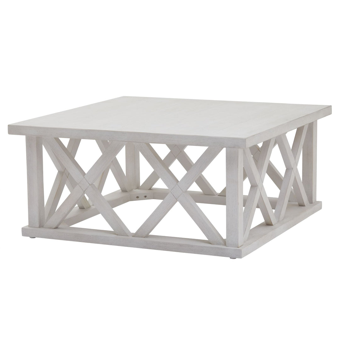 Rustic Charm: Stamford Plank Collection Square Coffee Table-Beaumonde