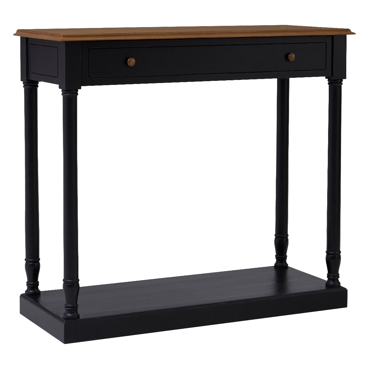 Beaumonde Home Loire 1 Drawer Black Console Table