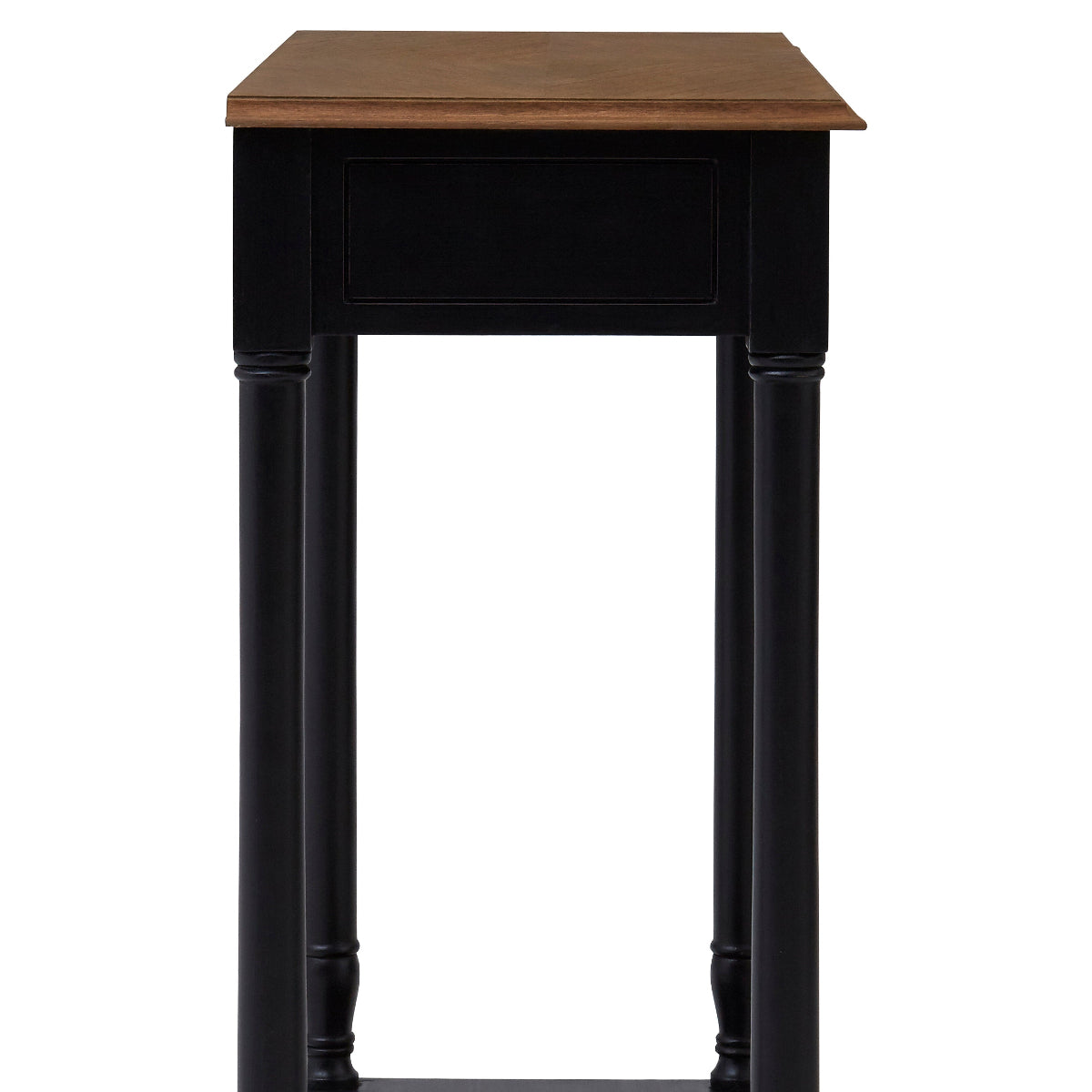 Beaumonde Home Loire 1 Drawer Black Console Table