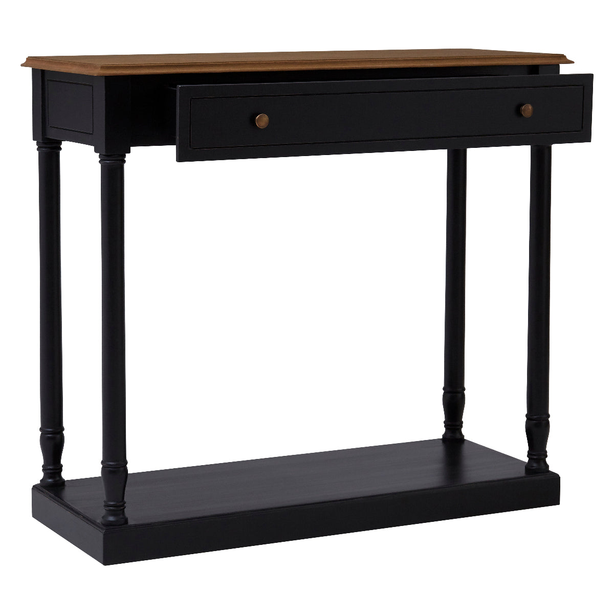 Beaumonde Home Loire 1 Drawer Black Console Table 5