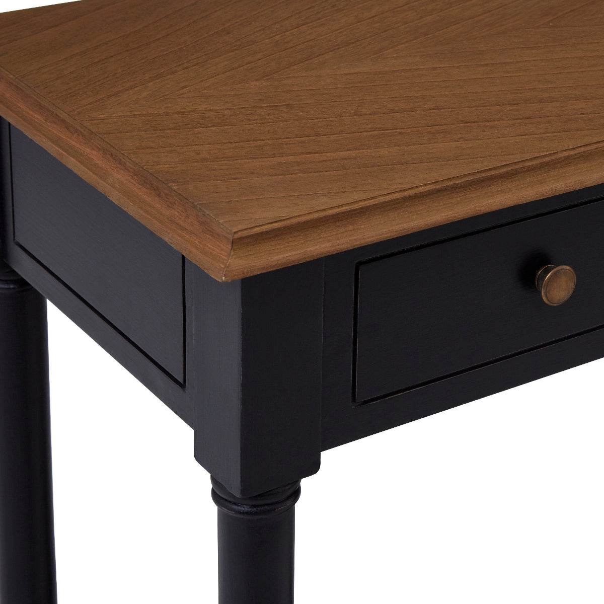 Beaumonde Home Loire 1 Drawer Black Console Table