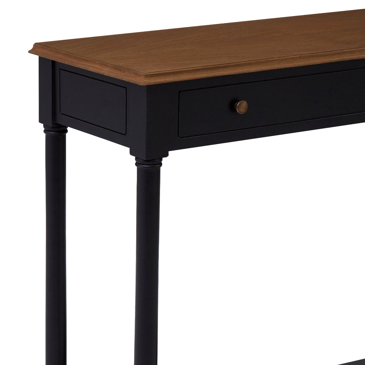 Beaumonde Home Loire 1 Drawer Black Console Table