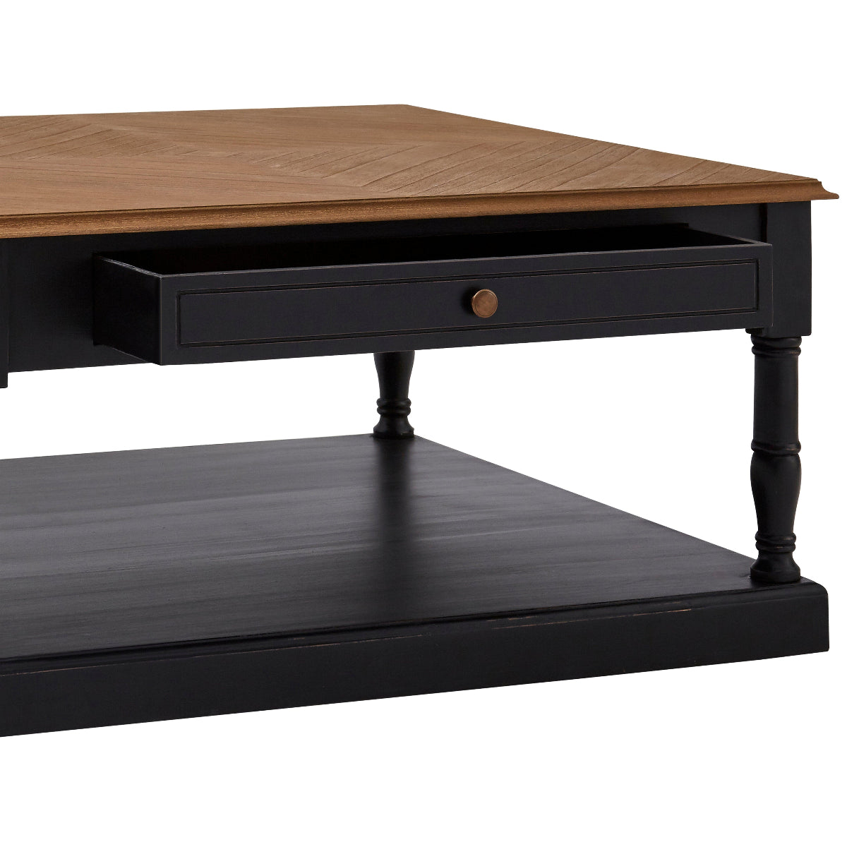 Beaumonde Home Loire 1 Drawer Black Coffee Table 6