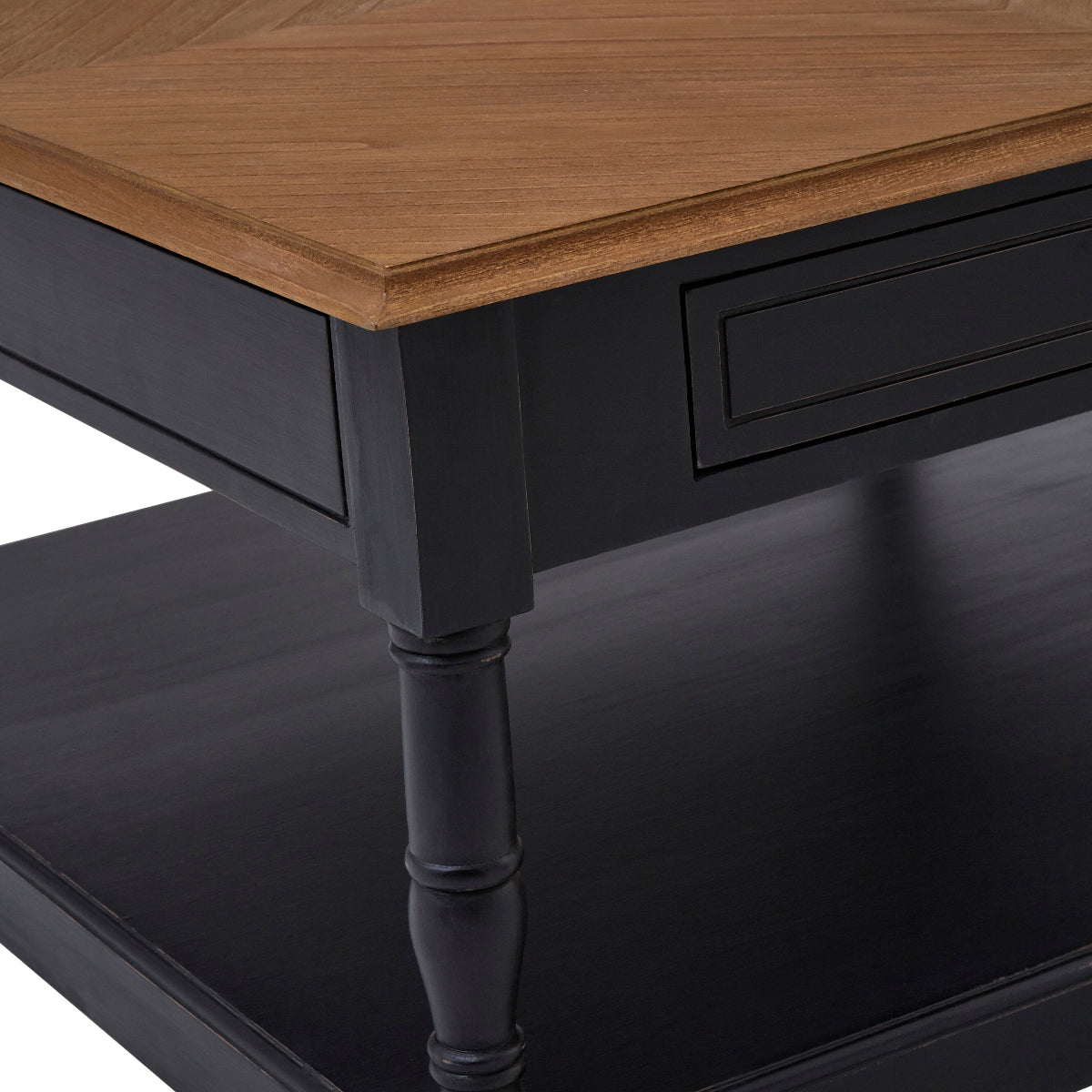 Beaumonde Home Loire 1 Drawer Black Coffee Table 2