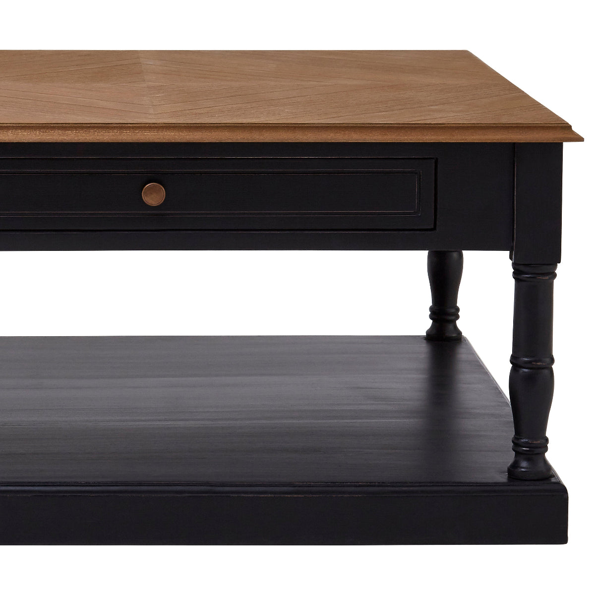 Beaumonde Home Loire 1 Drawer Black Coffee Table 1